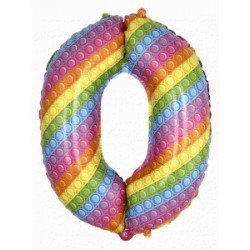 Globo Número 0 Pop de 82cm