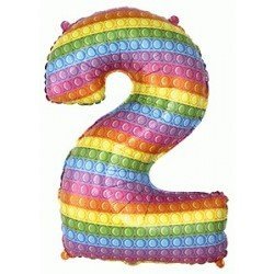 Globo Número 2 Pop de 82cm