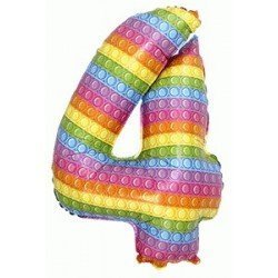 Globo Número 4 Pop de 82cm