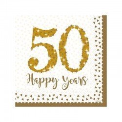 Servilletas 50 Happy Years...