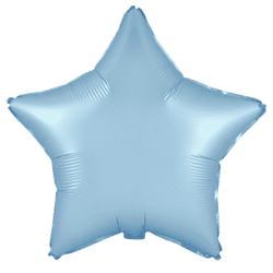 Globo Estrella Azul Pastel...