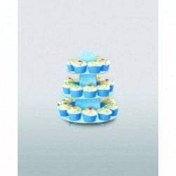 Stand Soporte Cupcake Azul