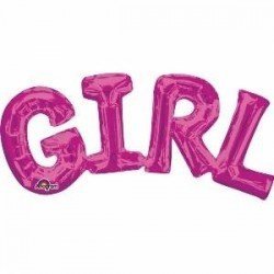 Globo frase Girl rosa