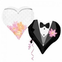 Globo Novios Doble Corazon
