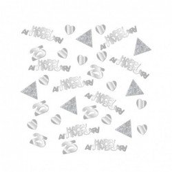 Confetti Plata 25 aniversario