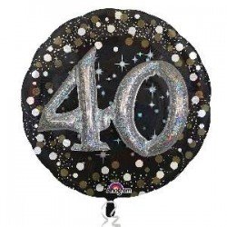 Globo foil 40 cumpleaños 90cm
