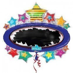Globo foil Pizarra con...