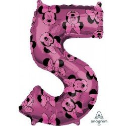 Globo Número 5 Minnie Rosa