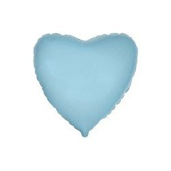 Globo Corazón Azul Pastel...