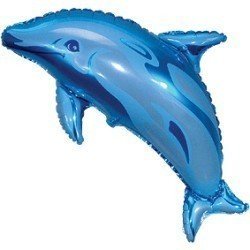 Globo forma Delfin Azul de...