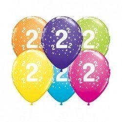 Globos impresos número 2 de...