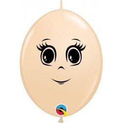 Globos cara de mujer Qlink...