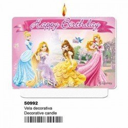 Vela Topper Princesas Disney