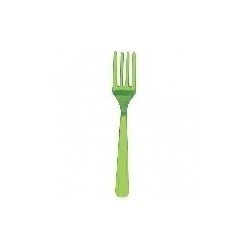 TENEDOR COLOR LIMA (10 ud)