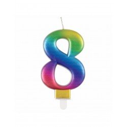Vela Multicolor Nº8