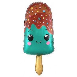 Globo Helado turquesa forma...